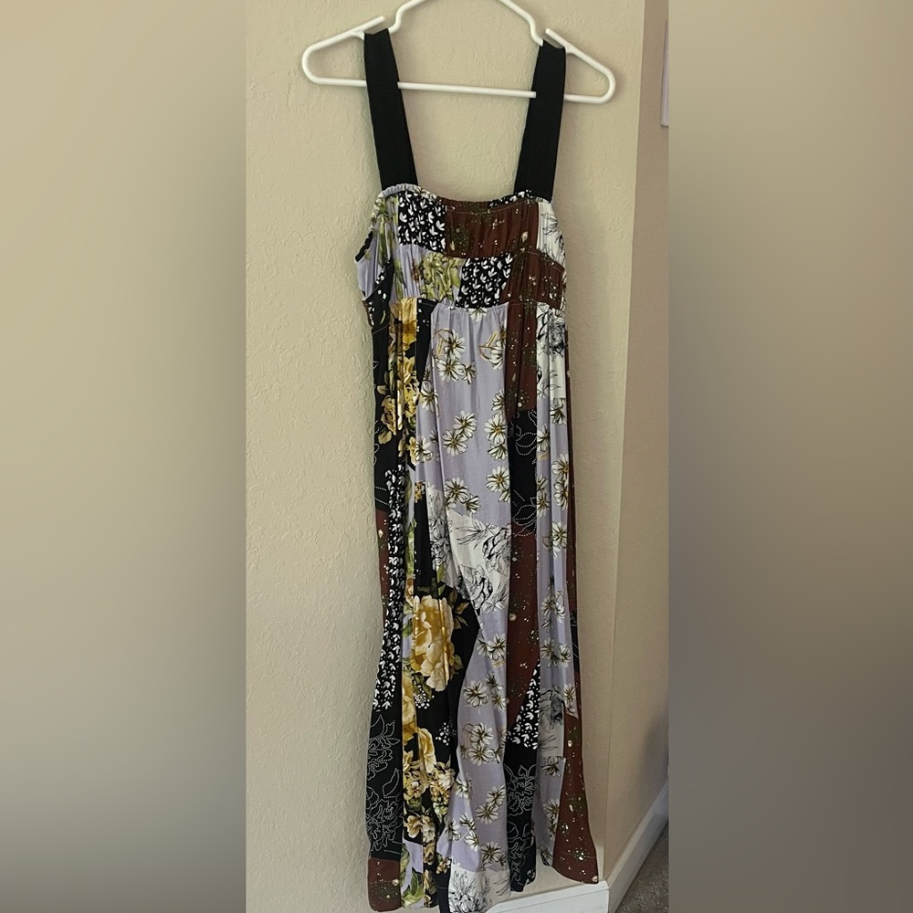 Anthropologie Maeve Lavender Floral Maxi Dress